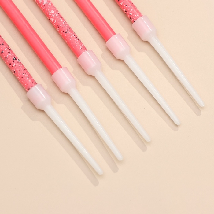 Свечи для торта Свечи для торта "Блестящая вечеринка", 10 шт, розовые