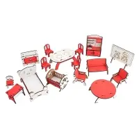 Кукольный домик &laquo;Машенька&raquo;, 16 элементов, декор и мебель в комплекте