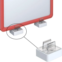Держатель рамки под углом 90&deg; к поверхности 35х35мм квад., 10 шт/уп