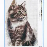 Вышивка крестиком &laquo;Домашний кот&raquo;, набор для творчества, 21&times;30 см