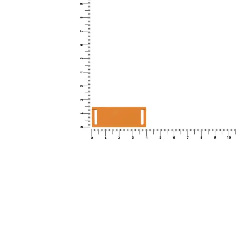 Лейбл из ПВХ Kova, оранжевый
