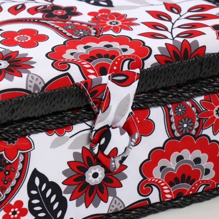 Шкатулка для рукоделия и шитья &laquo;Народный цветочный узор&raquo;, хранение ниток, иголок, мелочи, 24&times;16&times;11 см