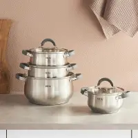 VETTA Вена Кастрюля 18х10,5см. 2,6л. со стекл. крышкой, индукция