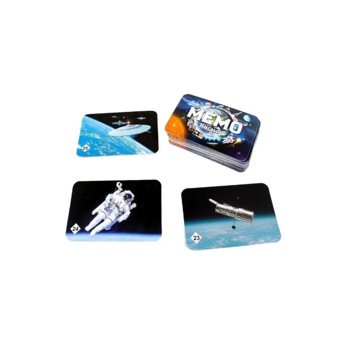 Настольная игра «Мемо. Космос», 50 карточек + познавательная брошюра Настольная игра «Мемо. Космос», 50 карточек + познавательная брошюра