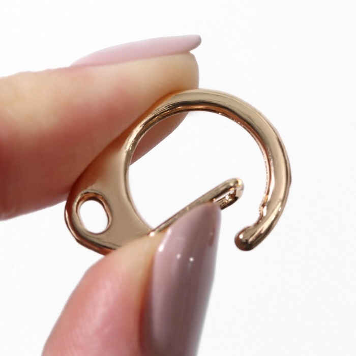 Карабин металлический «Круг», d = 14 мм, 22 × 15 мм, 10 шт, цвет золотой Карабин металлический «Круг», d = 14 мм, 22 × 15 мм, 10 шт, цвет золотой