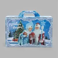 Подарочная коробка новогодняя &laquo;Зимние узоры&raquo; 260&times;350&times;100, для сладких подарков