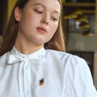 Брошь &laquo;Сова&raquo; мультяшная, цветная в золоте