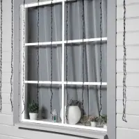 Гирлянда &laquo;Водопад&raquo; 2&times;1.5 м, IP44, тёмная нить, 400 LED, свечение синее, 8 режимов, 220 В