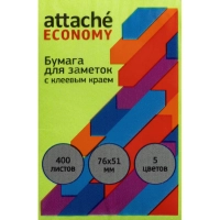 Стикеры  с клеев.краем 76x51 мм, 400 лист, 5 неоновых цв