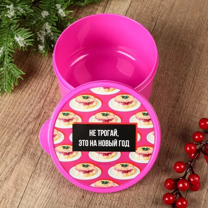 Ланч - бокс новогодний «Не трогай, это на новый год», 500 мл Ланч - бокс новогодний «Не трогай, это на новый год», 500 мл