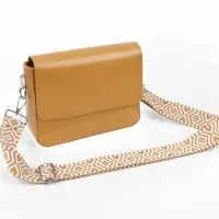 Ручка для сумки &laquo;Орнамент&raquo;, стропа, 135&plusmn;3&times;3.8 см, цвет горчичный