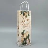 Пакет под бутылку «Шампанское», 13 x 36 x 10 см