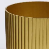 Горшок &laquo;Чаша&raquo;, 9.5&times;9.5 см, пластик, золотой