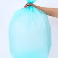 Мешки для мусора в рулоне ПСД 100 л, бирюзовые, 18 мкм 10 шт. 65&times;90 см