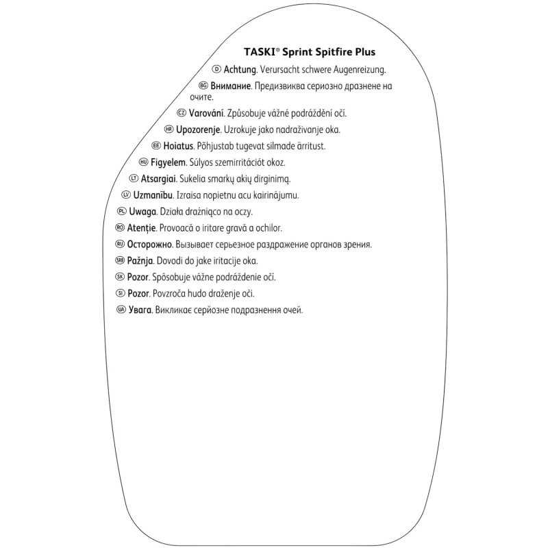 Профхим интерьер д/уборки-повер Diversey/TASKI Sprint Spitfire Plus, 0,75л