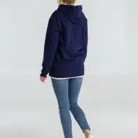Толстовка с капюшоном унисекс Hoodie, темно-синяя, размер XS