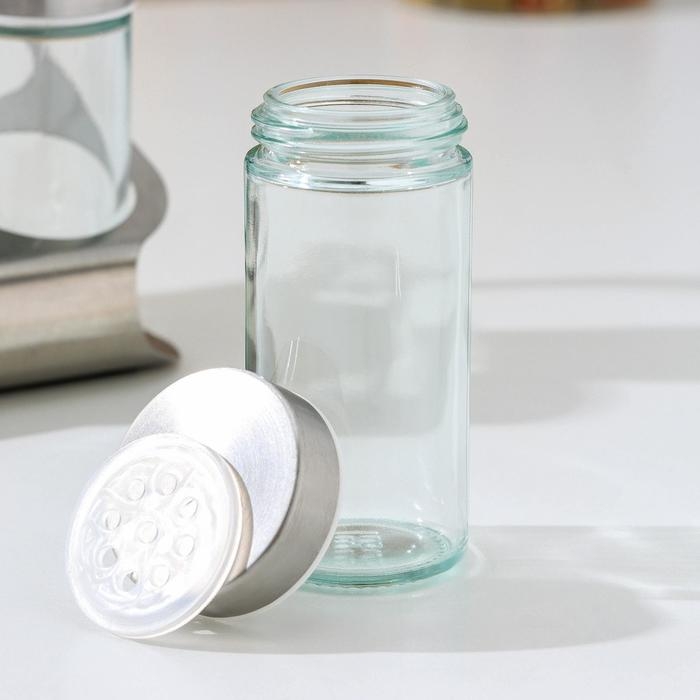 Набор для специй на подставке «Минимум», 4,5×9,5 см, 4 шт Набор для специй на подставке «Минимум», 4,5×9,5 см, 4 шт