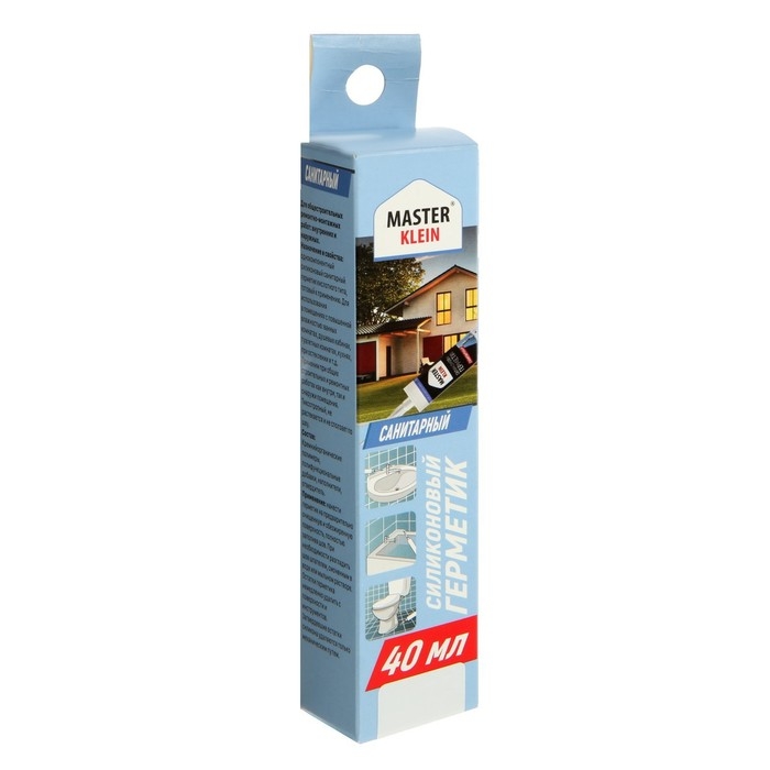 Герметик Master Klein, силиконовый, санитарный, прозрачный, 40 мл Герметик Master Klein, силиконовый, санитарный, прозрачный, 40 мл