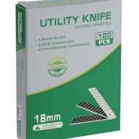 Лезвия для ножей ТУНДРА, сегментированные, 18 мм, 10 контейнеров по 10 лезвий, 100 шт.