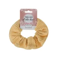 Резинка для волос QF &laquo;Орбита&raquo;, текстура полоска, 10 см, жёлтая