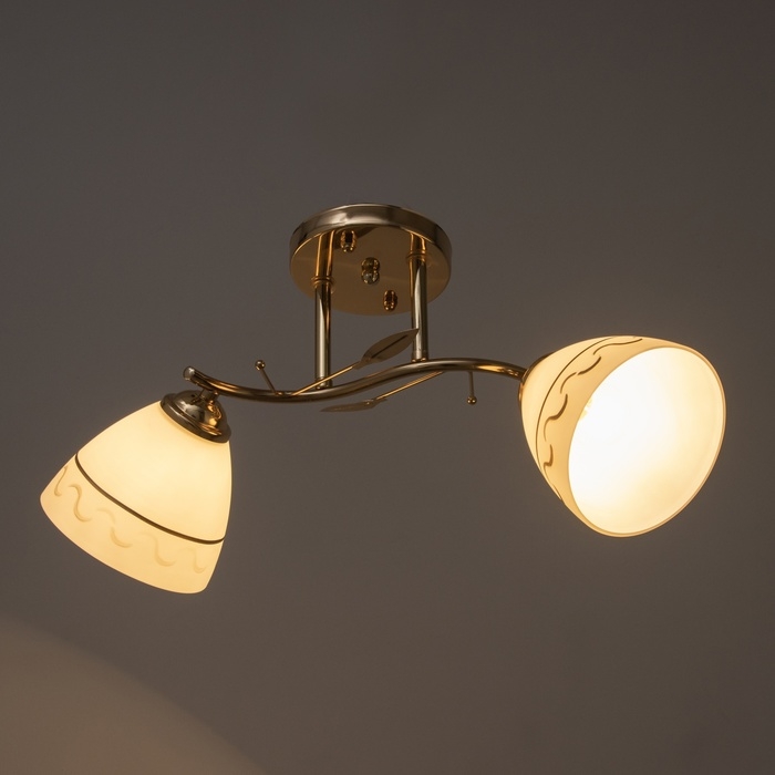 Люстра Люстра "Аквила" 2хЕ27 40Вт золото 48х26 см