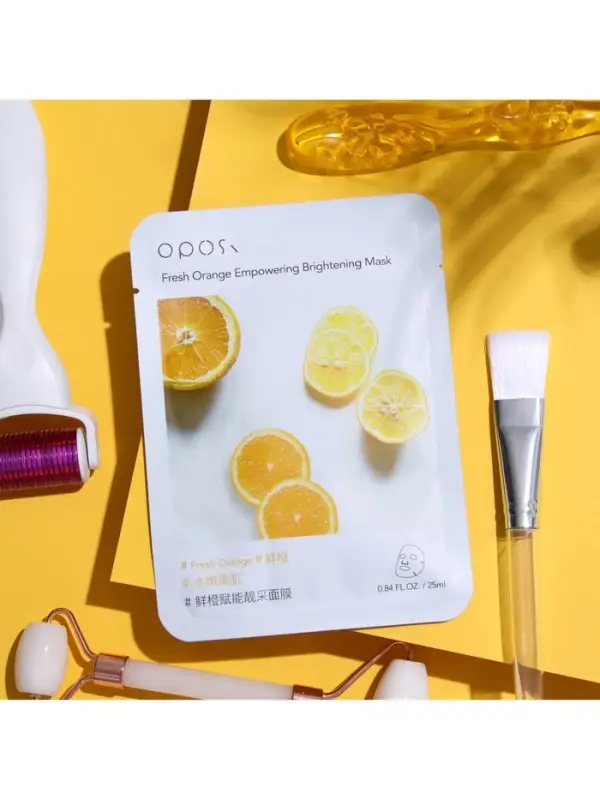 Маска тканевая для лица с экстрактом апельсина, тонизирование и смягчение кожи