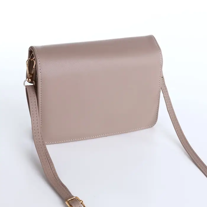 Сумка женская мессенджер на магнитах, 20&times;4&times;13 см, серая