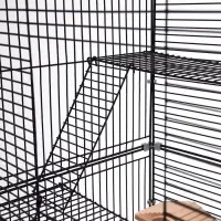 Клетка для грызунов &laquo;Пижон&raquo;, 42&times;30&times;65 см, 4 этажа, 2 домика, колесо, миска, бежевая