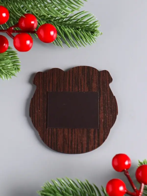 Магнит новогодний подкова  Магнит новогодний подкова "Здоровья" 7х7 см