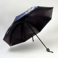 Зонт механический &laquo;Букеты&raquo;, эпонж, 4 сложения, 8 спиц, R=48/55 см, d=96 см, МИКС