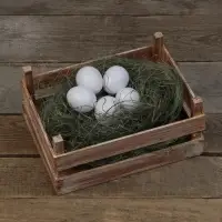 Яйцо искусственное подкладное, для кур, 4×5 см, 1 шт., белое, Greengo