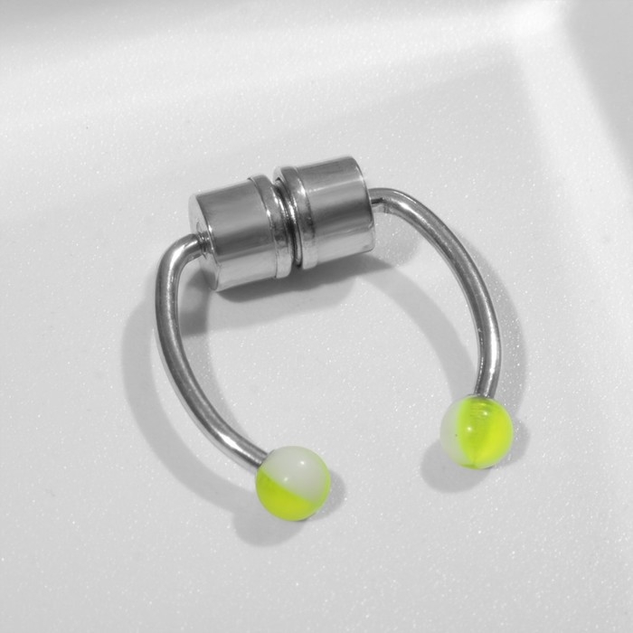 Пирсинг в нос (фейк для септума) со сменными насадками, на магните, цвет МИКС в серебре Пирсинг в нос (фейк для септума) со сменными насадками, на магните, цвет МИКС в серебре