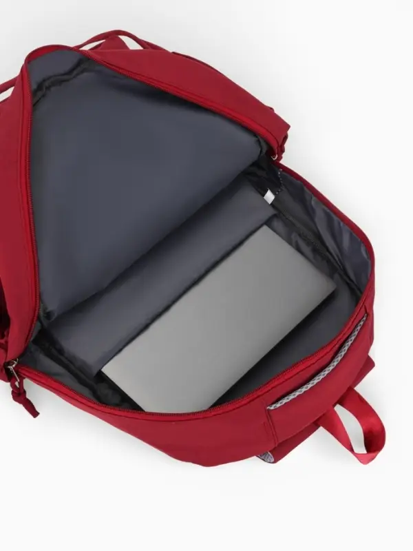 Рюкзак 31*14*44 см, 2 отд.3 н/карм+пенал, Комби бордо/бел