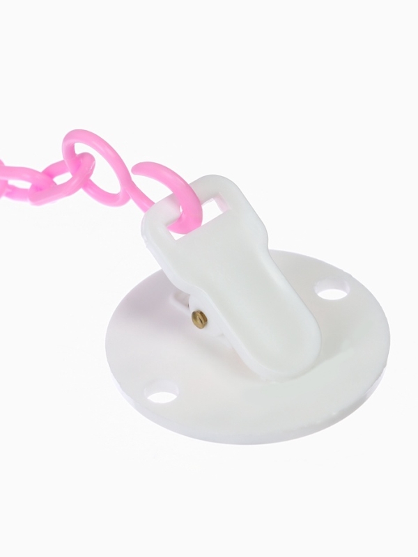 Держатель для соски - пустышки «Я - это стиль», на цепочке, цвет розовый Держатель для соски - пустышки «Я - это стиль», на цепочке, цвет розовый