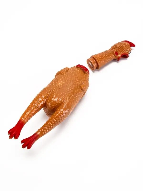 Игрушка для собак &laquo;Задумчивая курица&raquo;, 28 см, пищащая, цвет МИКС