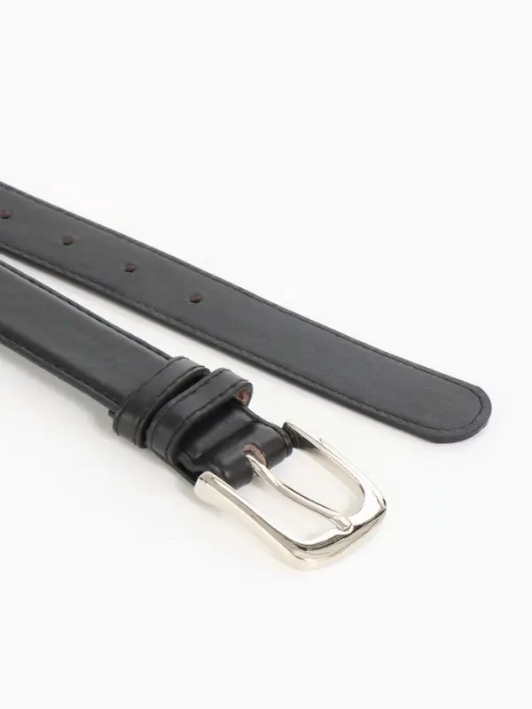 Ремень женский, 110&times;2.8 см, пряжка металл, серебристая, чёрный