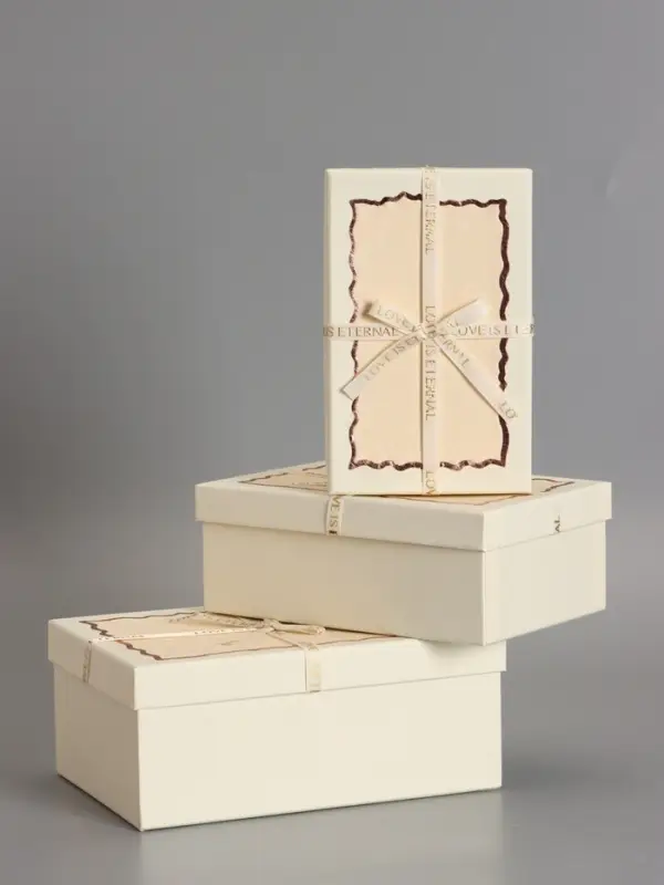 Наборок коробок 3 в 1 прямоугольные 23*16*9.5 21*14*8.0 19*12*6.5 см