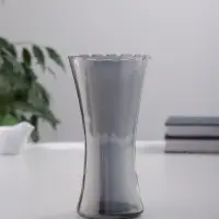 Ваза для цветов &laquo;Агнес&raquo;, талия, 19.5&times;10 см, стекло, серая