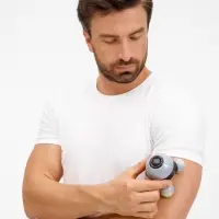 Ручной вибромассажер Spacy, серый с черным Ручной вибромассажер Spacy, серый с черным