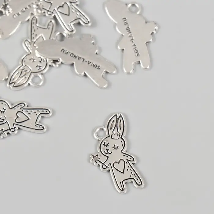 Декоративный элемент для творчества «Арт Узор. Зайка-феечка», 1.4×2.5 см