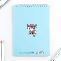 Блокнот, А5, 40 л., обложка картон &laquo;Енотик&raquo;