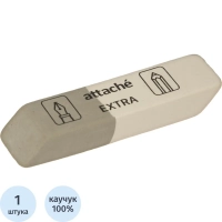 Ластик скошенный Attache Extra, нат.каучук, 54x14x8мм, д/ручки и карандаша