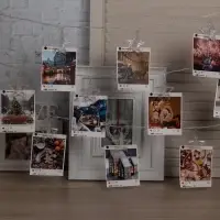 Гирлянда &laquo;Нить&raquo; 4.5 м с насадками &laquo;Прищепки-звёзды&raquo;, IP20, прозрачная нить, 20 LED, свечение синее, 220 В