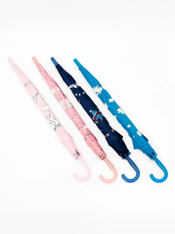 Зонт - трость детский &laquo;Мир&raquo;, полуавтоматический, с проявляющимся рисунком, R=49/55 см, d=98 см, МИКС