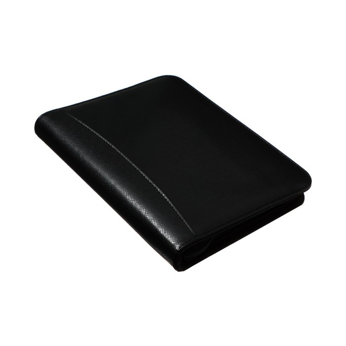 Органайзер на кольцах А5, 100 листов в линейку, с калькулятором, на молнии, чёрный Органайзер на кольцах А5, 100 листов в линейку, с калькулятором, на молнии, чёрный