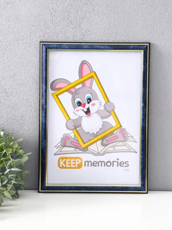 Фоторамка для фото 21&times;30 см Keep memories &laquo;Офис&raquo;, пластик, бирюза, (пластиковый экран)