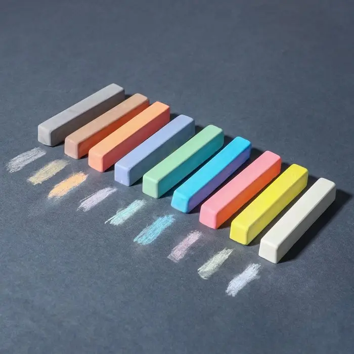 Мелки цветные школьные 9 шт. «Единорог» «Минни Маус и единорог» Мелки цветные школьные 9 шт. «Единорог» «Минни Маус и единорог»