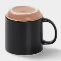 Кружка Доляна Thank you, фарфор, 420 мл, 12&times;9&times;10 см, фарфор, чёрная