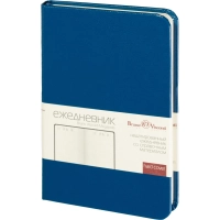 Ежедневник недатированный синий,А6,88x131мм, 200 с.,Br.V.MEGAPOLIS 3-283/01