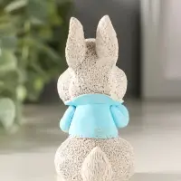Фигурка гипс &laquo;Кролик с морковкой&raquo;, 7&times;5&times;4 см, серый